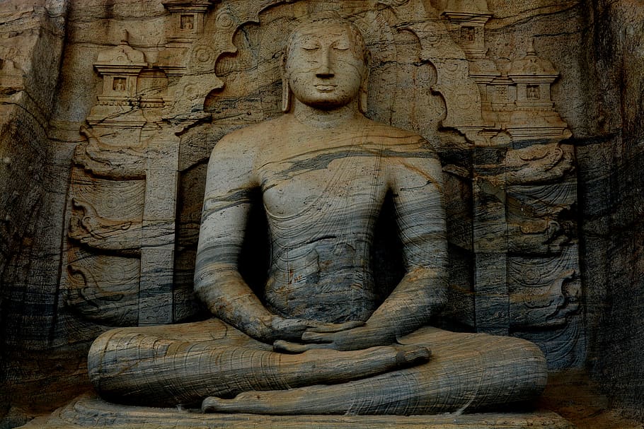 Photograph of a Meditating Buddha Statue, ancient, architecture HD wallpaper