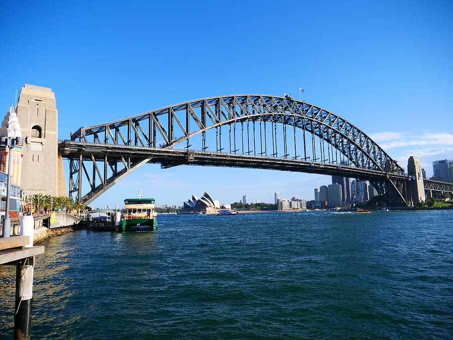 australia, sydney, architecture, water, built structure, connection HD wallpaper