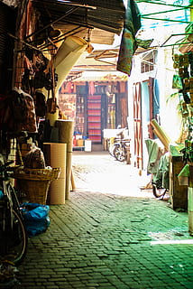 morocco, marrakesh, lights, souk, morroco, great, lost, green HD wallpaper