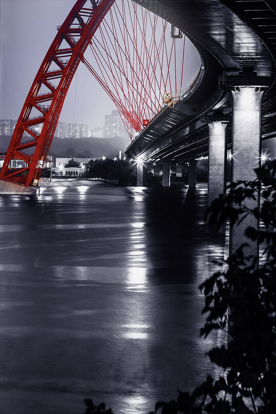 picturesque, bridge, construction, architecture, urban, city HD wallpaper