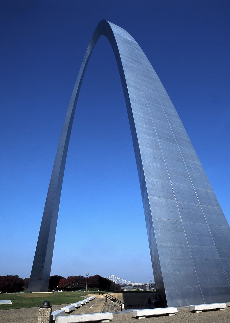 arch, saint, louis, construction, architecture, high, height HD wallpaper