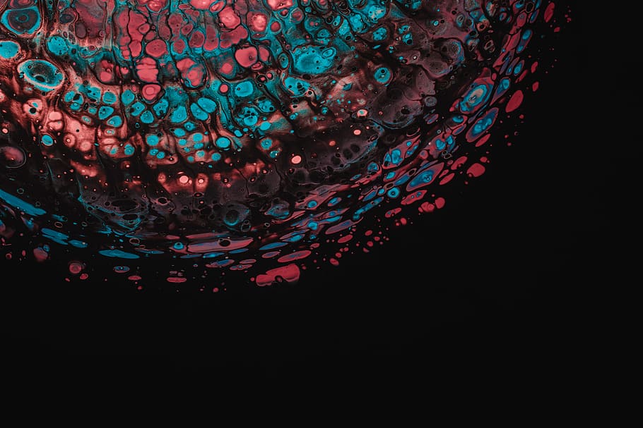 water art, black background, studio shot, indoors, no people HD wallpaper
