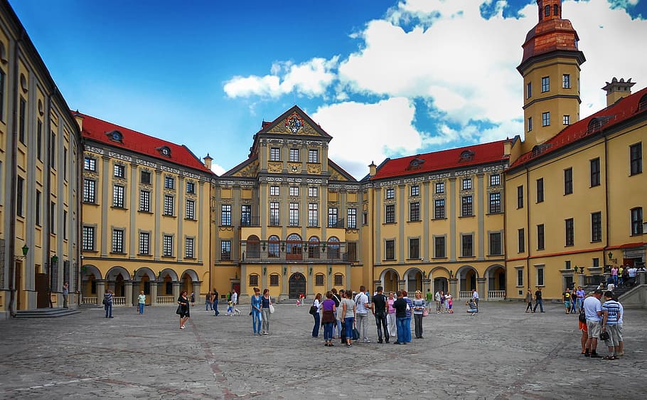 antique, architectural, architecture, beautiful, belarus, building HD wallpaper