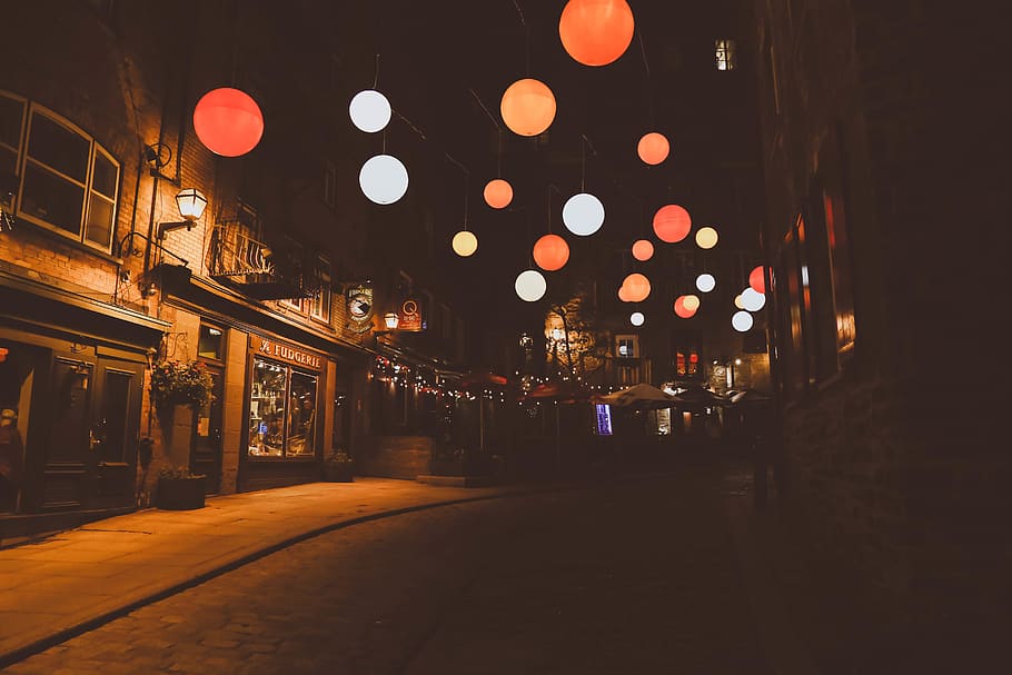 quebec city, illuminated, night, lighting equipment, building exterior HD wallpaper