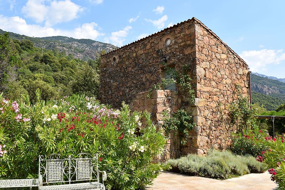 stone, house, residence, construction, architecture, keep, rock HD wallpaper