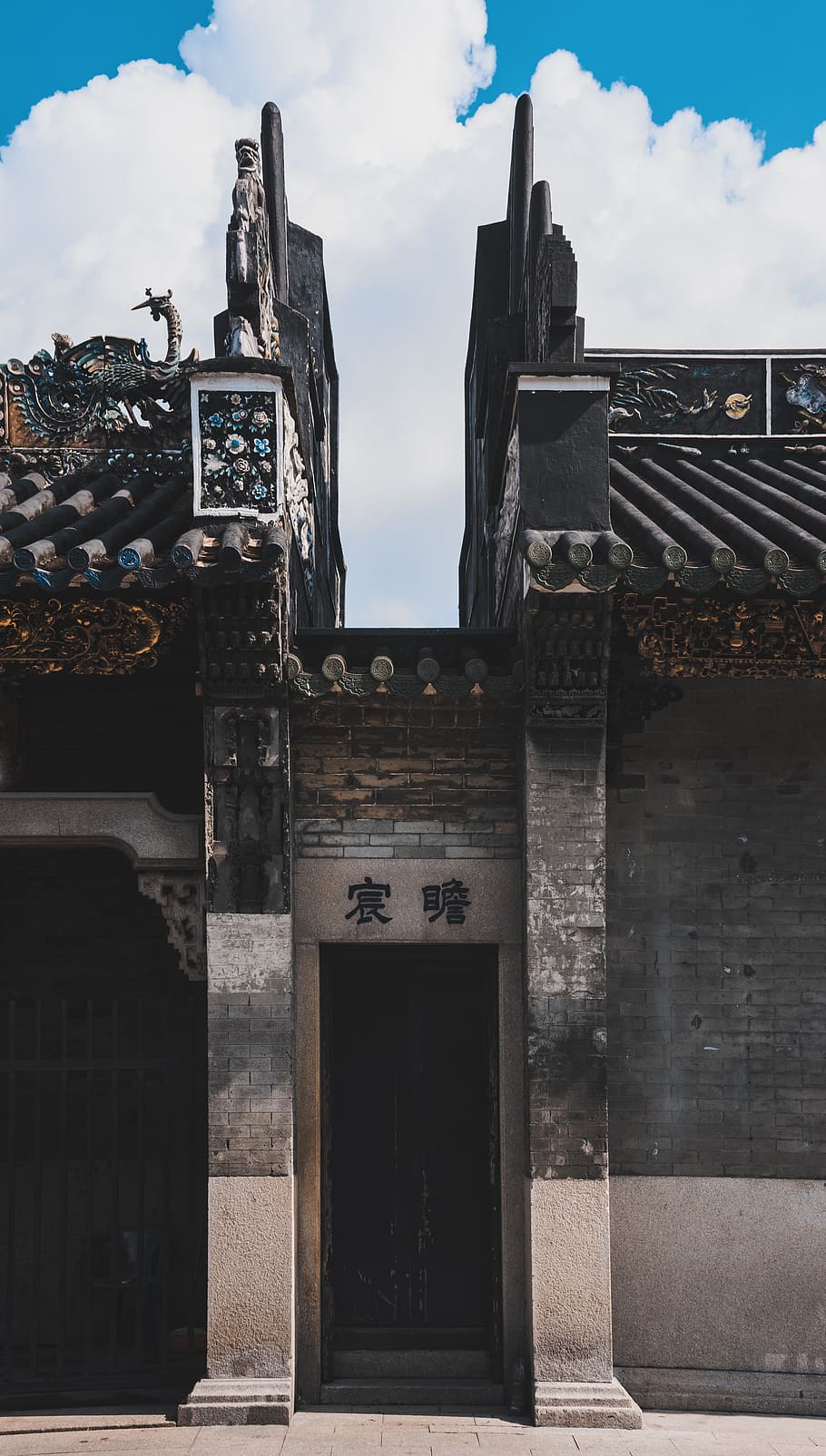 old, chinese, sky, building exterior, built structure, architecture HD wallpaper