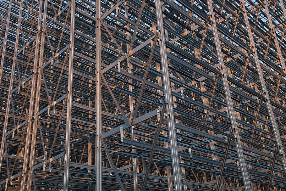 scafold, architecture, structure, build, construction, construction site HD wallpaper