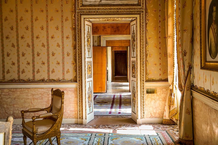 palace, doors, light, historical, architecture, indoors, entrance HD wallpaper