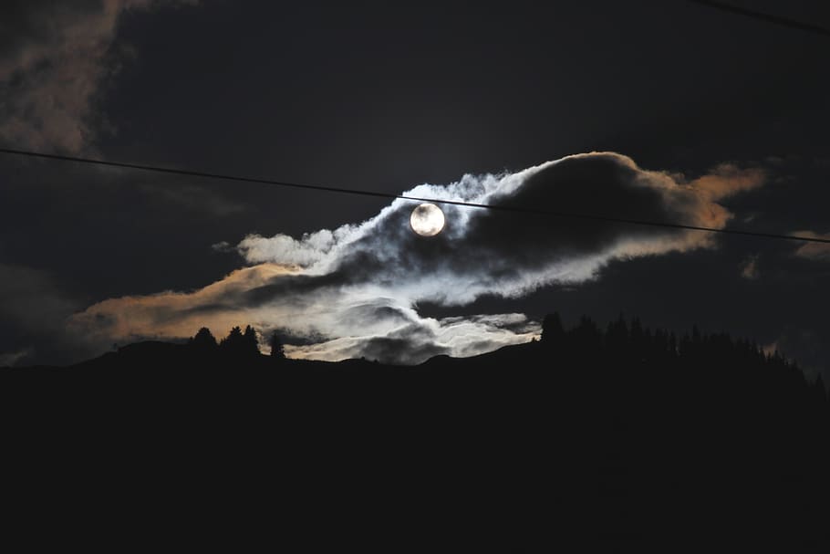 sunset, cloud, cloud - sky, no people, nature, smoke - physical structure HD wallpaper