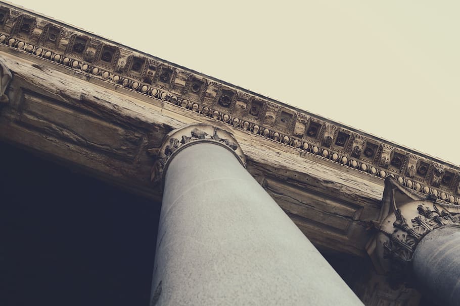 roman, column, architecture, style, design, construction, pillar HD wallpaper