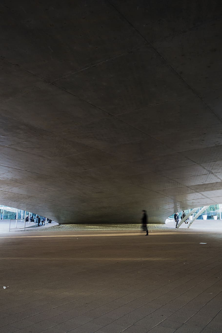 architecture, walking, concrete, geometry, campus, transportation HD wallpaper