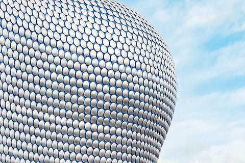 geometry building structure, aluminium, united kingdom, bullring HD wallpaper