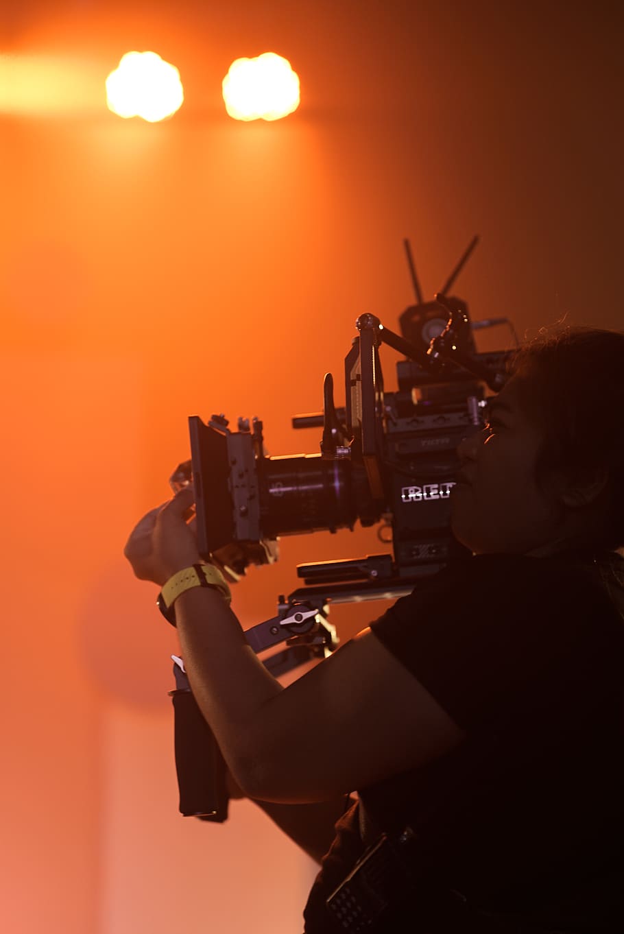 woman using professional video camera, human, person, photographer HD wallpaper