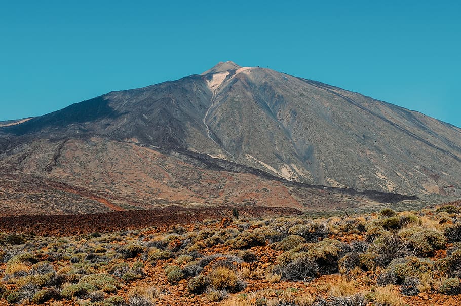 gray and brown mountain, nature, crest, outdoors, mountain range HD wallpaper