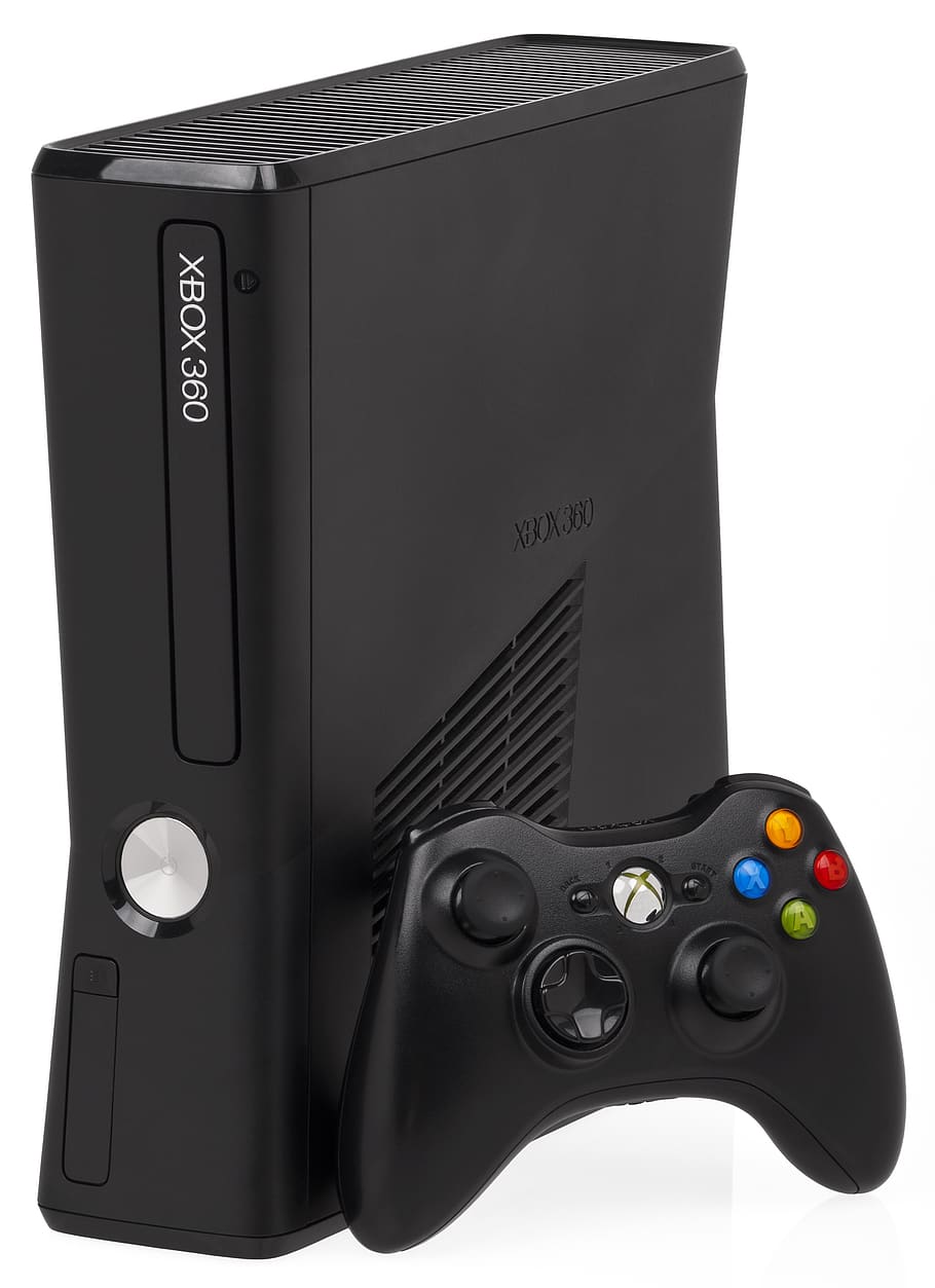 Black Xbox 360 Console With Controller, electronics, entertainment