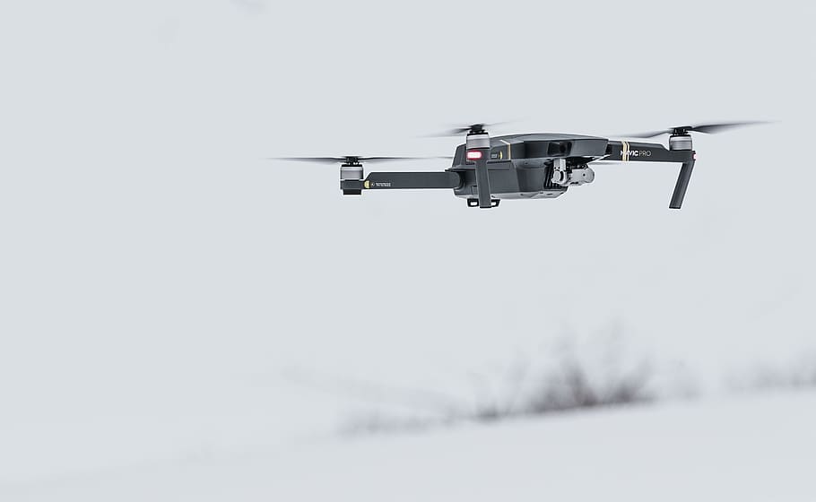 Black Drone, camera, electronics, fly, flying, propellers, technology HD wallpaper