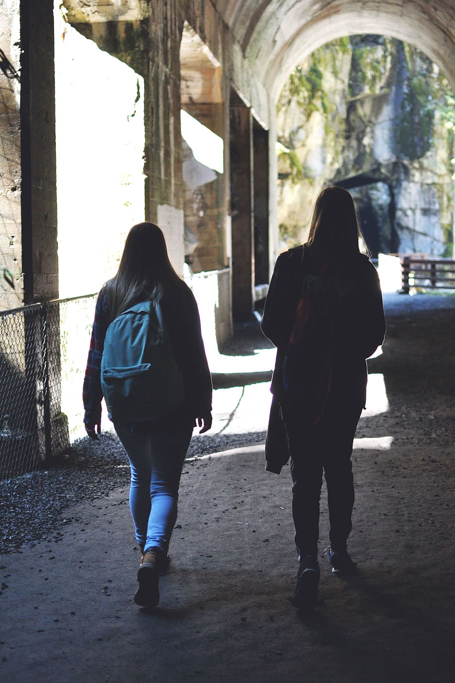 light, shadow, sunlight, adventure, girls, friends, walking HD wallpaper