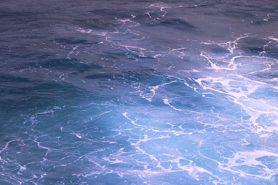 water, backgrounds, no people, full frame, nature, blue, pattern HD wallpaper
