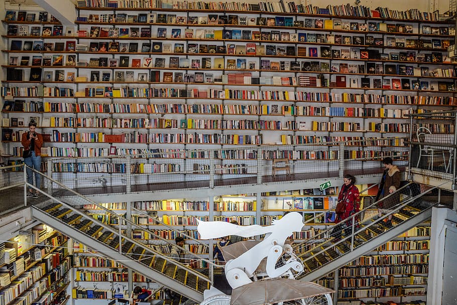 book, vintage, library, old, city, urban, hipster, stairs, colours HD wallpaper