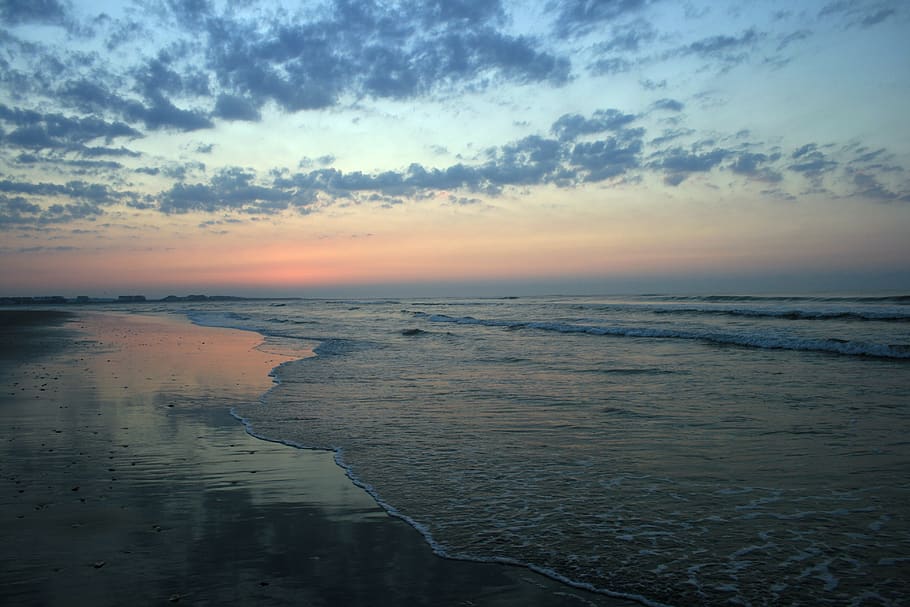 HD wallpaper: united states, ocean isle beach, blue, clouds, sky, water ...