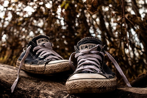 HD wallpaper: all star, shoes, pair, shoelace, focus foreground | Wallpaper