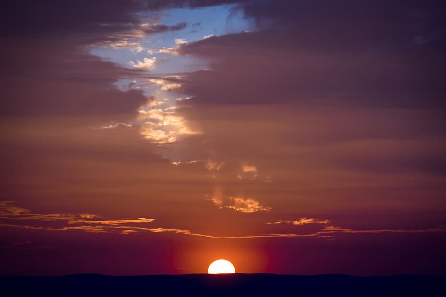 sunset, dusk, afterglow, sky, cloud - sky, beauty in nature HD wallpaper