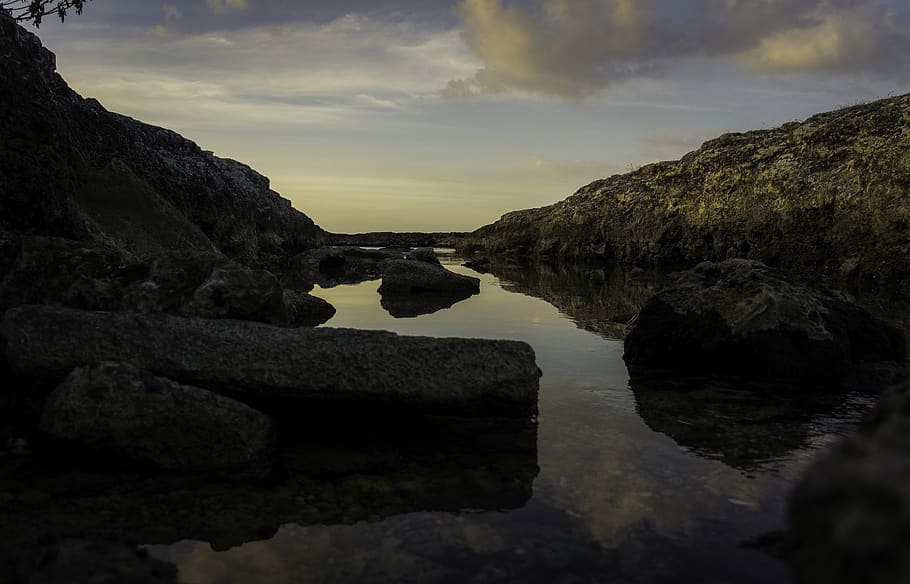 cuba, havana, reflection, nature, wallpaper, rocks, ricardo l tamayo HD wallpaper