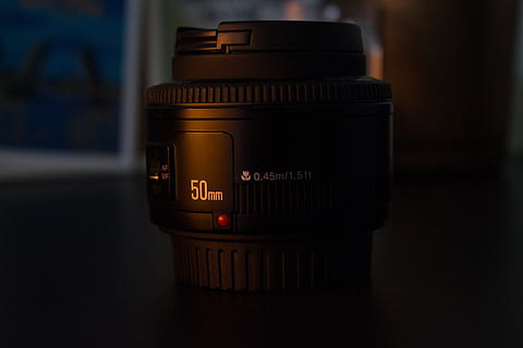 black 50mm camera lens, electronics, photo lense, photo leanse HD wallpaper