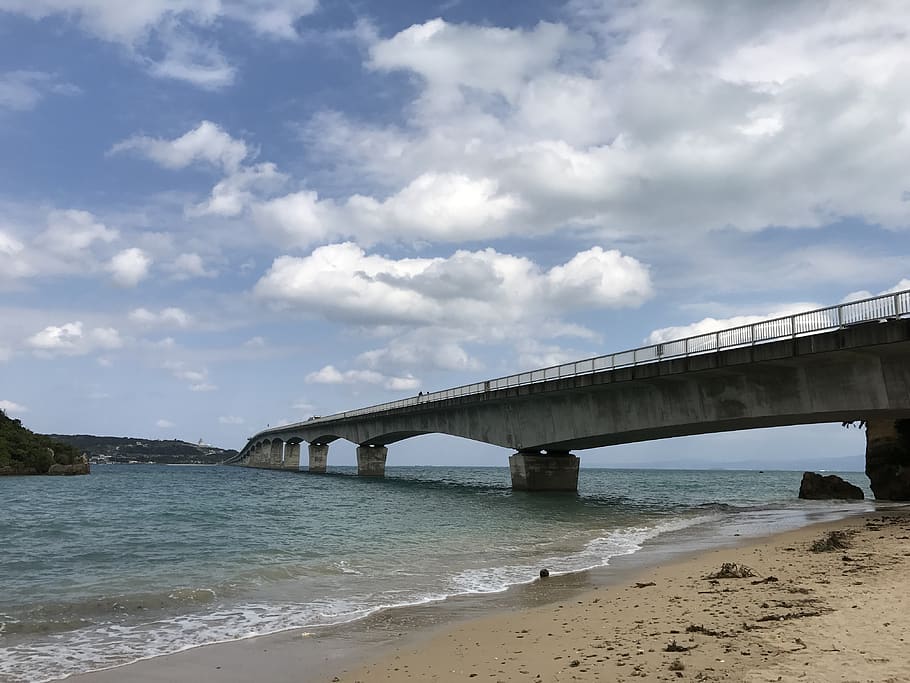 日本, nago, bridge, water, connection, built structure, bridge - man made structure HD wallpaper