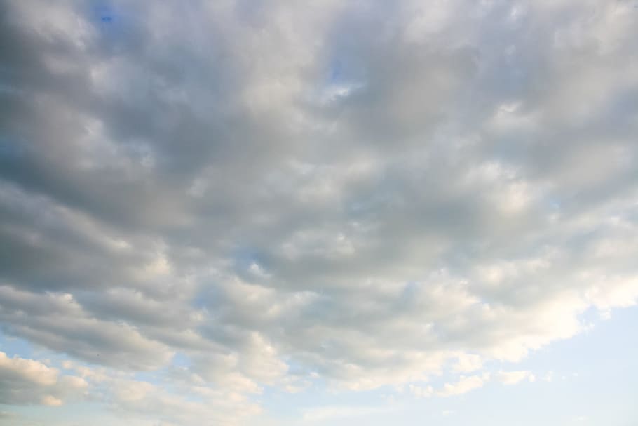 air, background, blue, cloud, cloudscape, cloudy, horizontal HD wallpaper