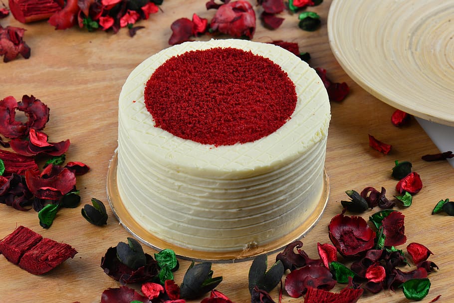 red velvet cake, dessert, delicious, sweet, bake, birthday