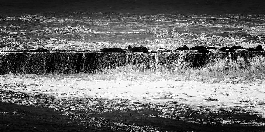 ocean, water, motion, wave, beauty in nature, sport, sea, aquatic sport HD wallpaper