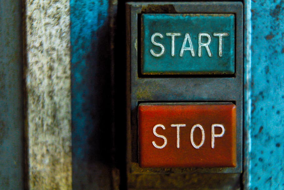 start and stop buttons, text, blue, metal, communication, western script HD wallpaper