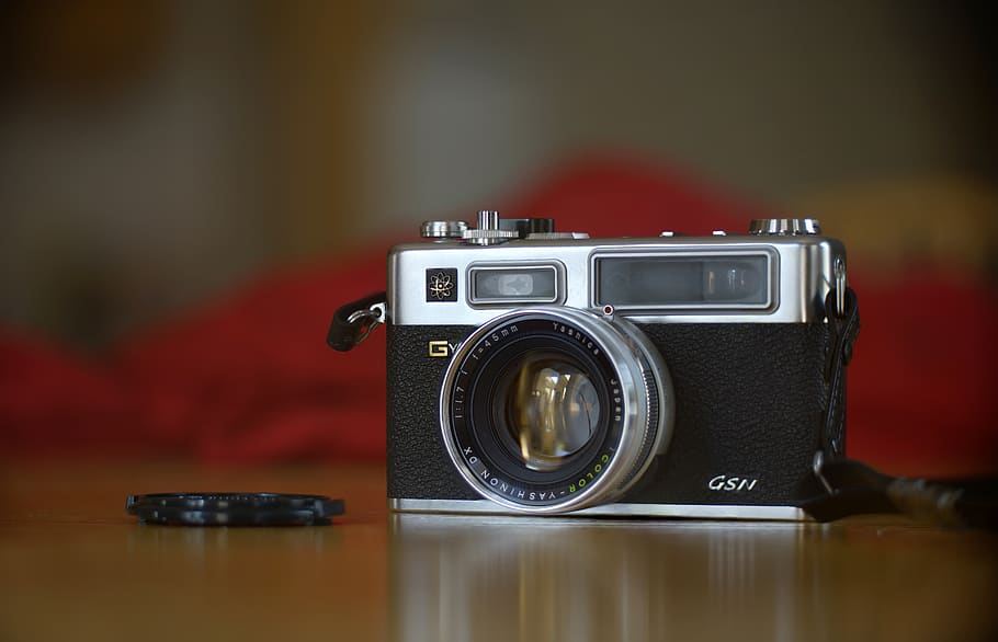 black and gray camera, electronics, pc, laptop, computer, photography themes HD wallpaper
