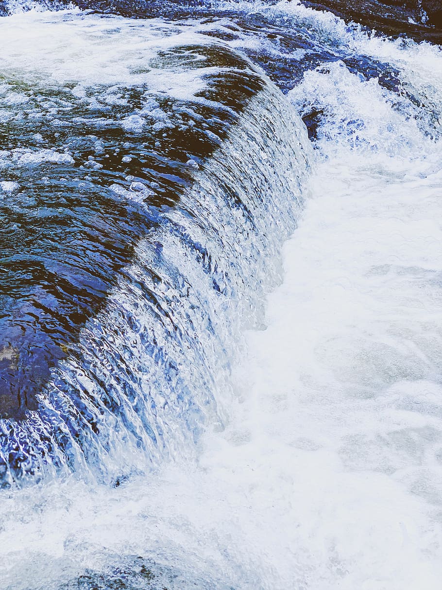 waterfalls, aquatic sport, surfing, beauty in nature, motion HD wallpaper