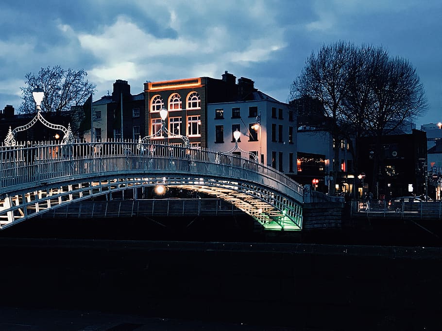 building, architecture, bridge, city, metropolis, urban, town HD wallpaper