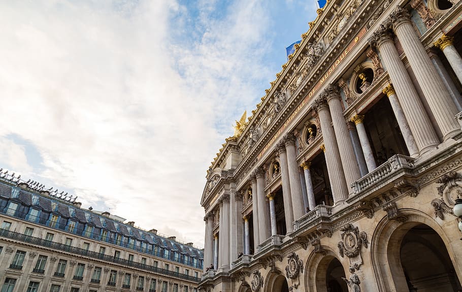 architecture, building, infrastructure, blue, sky, paris, building exterior HD wallpaper