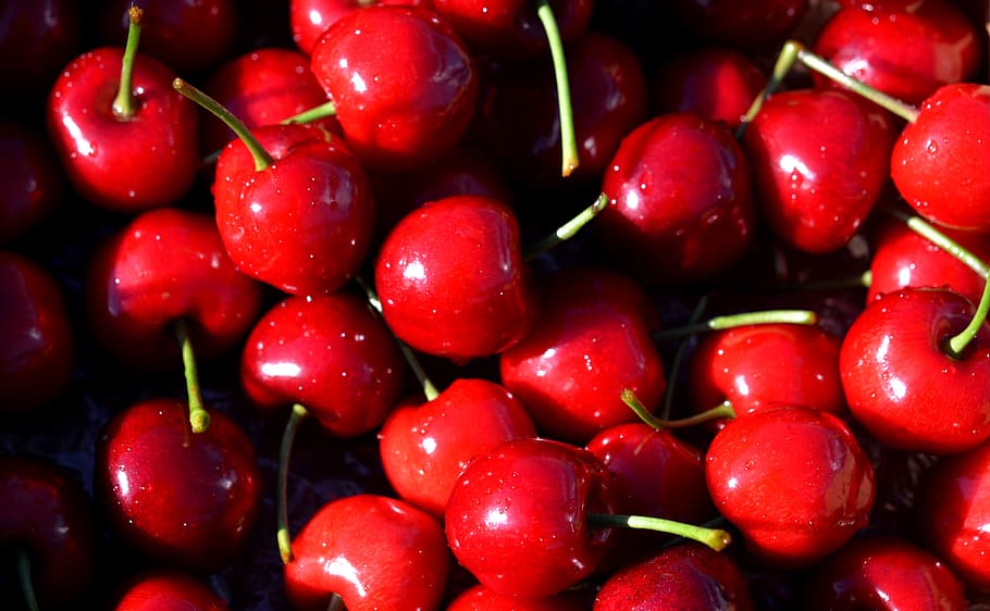 cherry, cherries, red, ripe, healthy, fruits, berries, sweet HD wallpaper