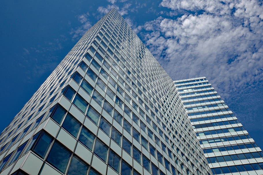 skyscraper, skyscrapers, architecture, building, city, clouds HD wallpaper