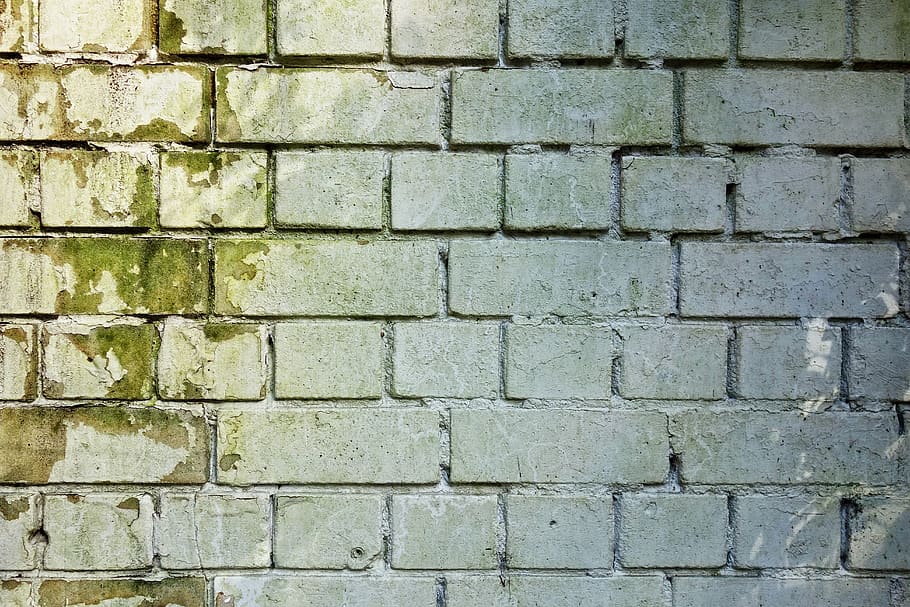 brick wall, brickwork, white brick wall, masonry, seam, cement, HD wallpaper