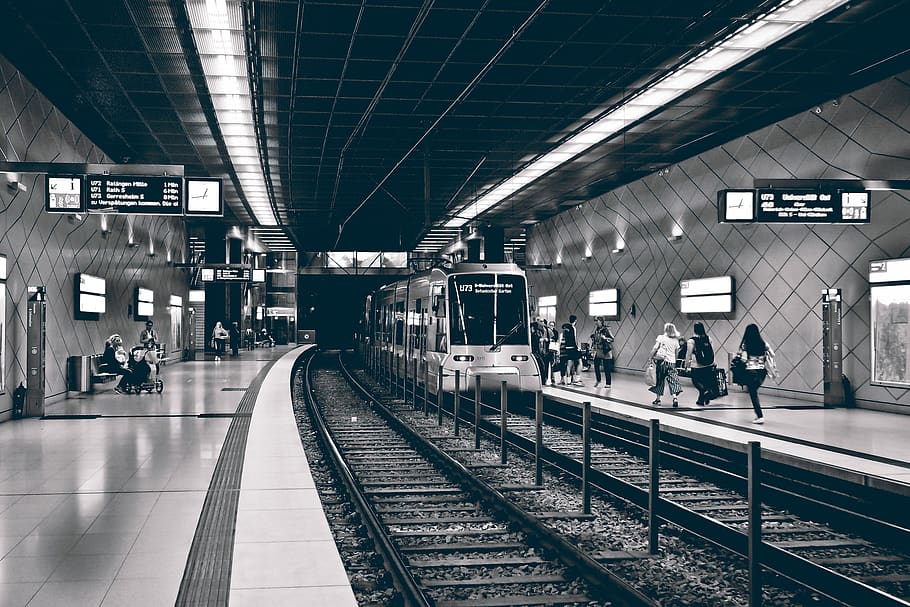 metro, underground, station, architecture, train, urban, city HD wallpaper