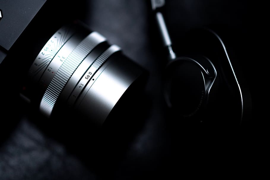 black LED projector on black surface, electronics, wristwatch HD wallpaper