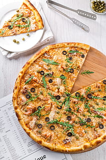 Close-up of Pizza, baking, cheese, crust, cuisine, delicious HD wallpaper