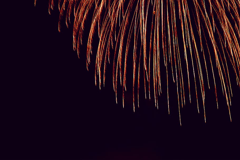 fireworks during nighttime, nature, outdoors, blanes, platja de blanes, HD wallpaper
