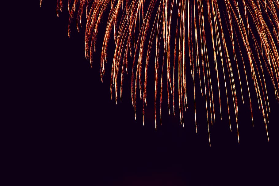 fireworks during nighttime, nature, outdoors, blanes, platja de blanes HD wallpaper