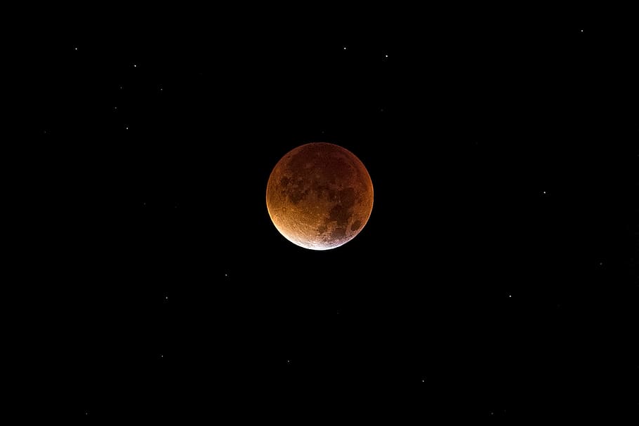 Lunar Eclipse, astrology, astronomy, celestial, crater, dark HD wallpaper