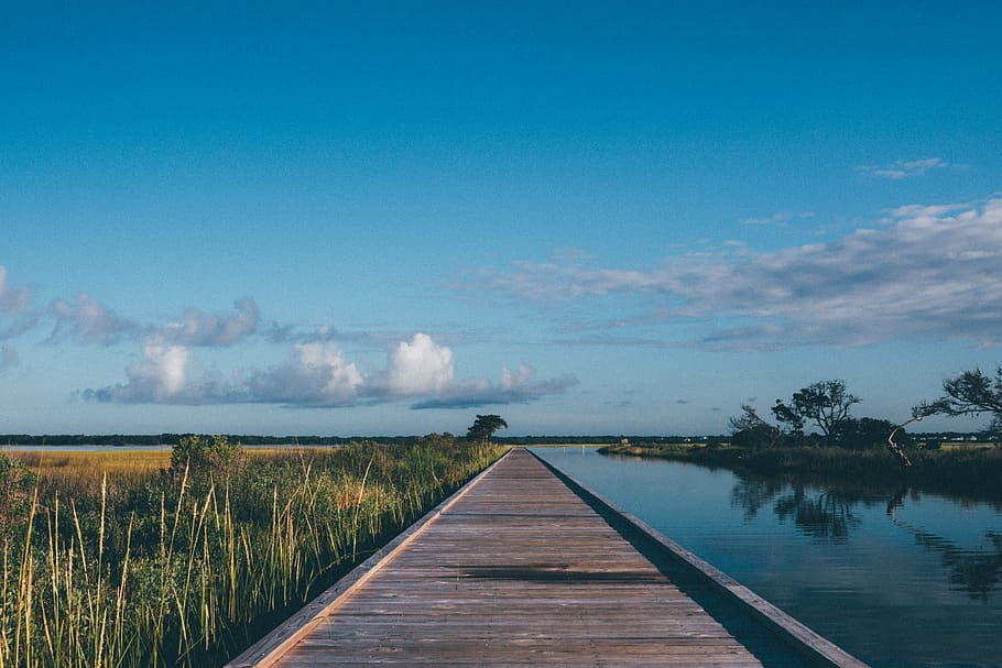 Hd Wallpaper Perspective North Carolina Beach Water Path Sky Tranquility Wallpaper Flare