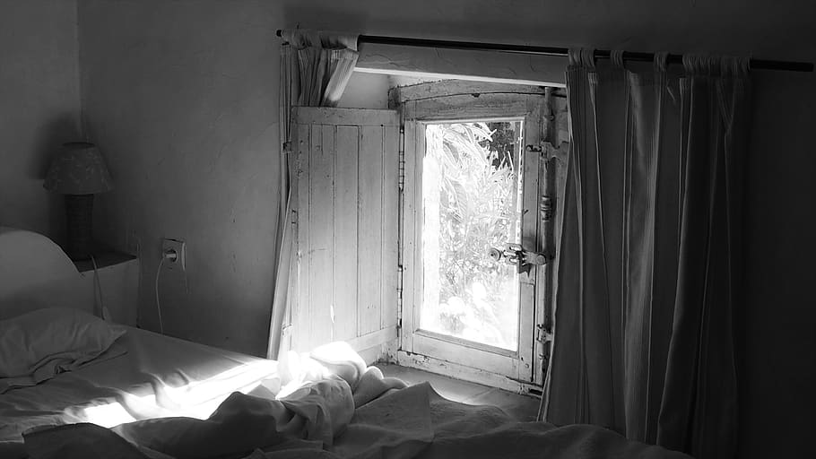 france, servian, indoors, bed, furniture, window, home interior HD wallpaper