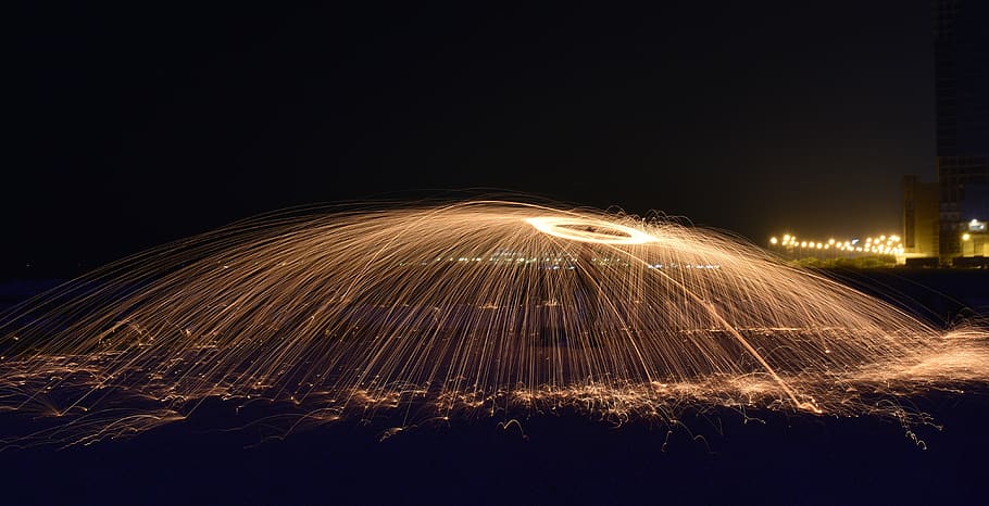 light, painting, texture, pattern, motion, night, illuminated HD wallpaper
