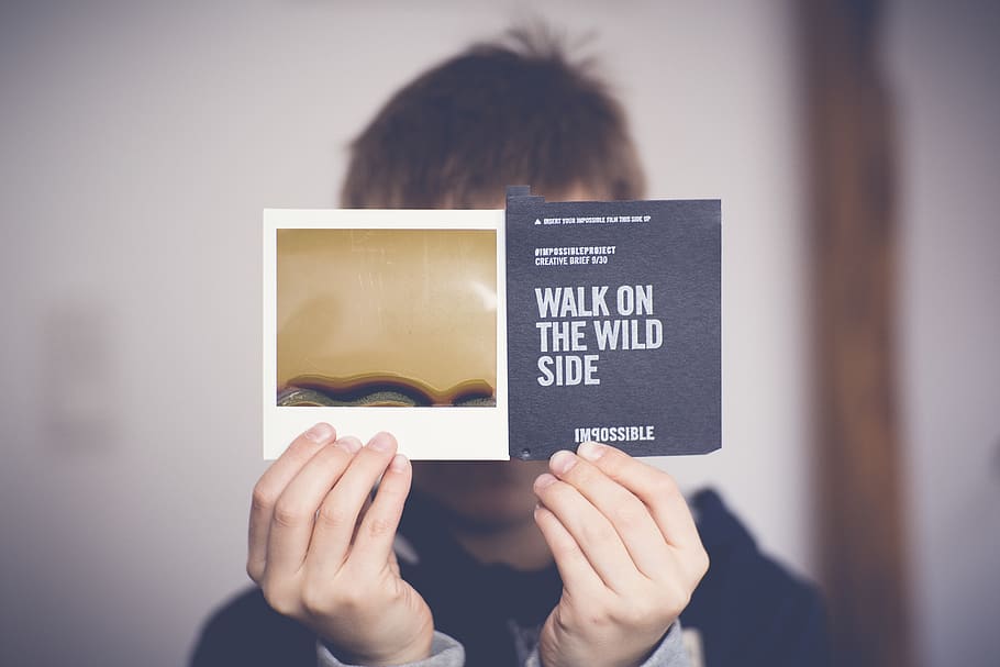 Man Covering His Face With Walk on the Wild Side Book, boy, child HD wallpaper